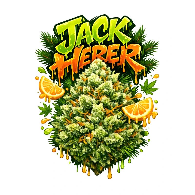Graffiti en pins Jack Herer