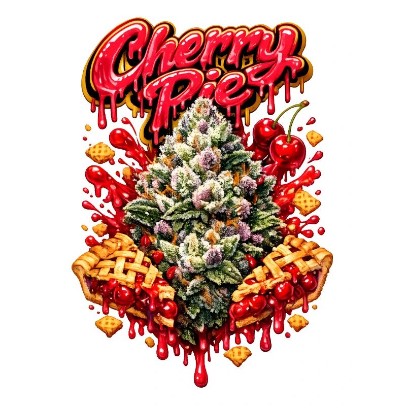 Cherry Pie Graffiti Print