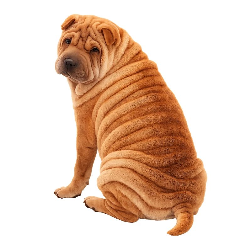 Seated Shar Pei