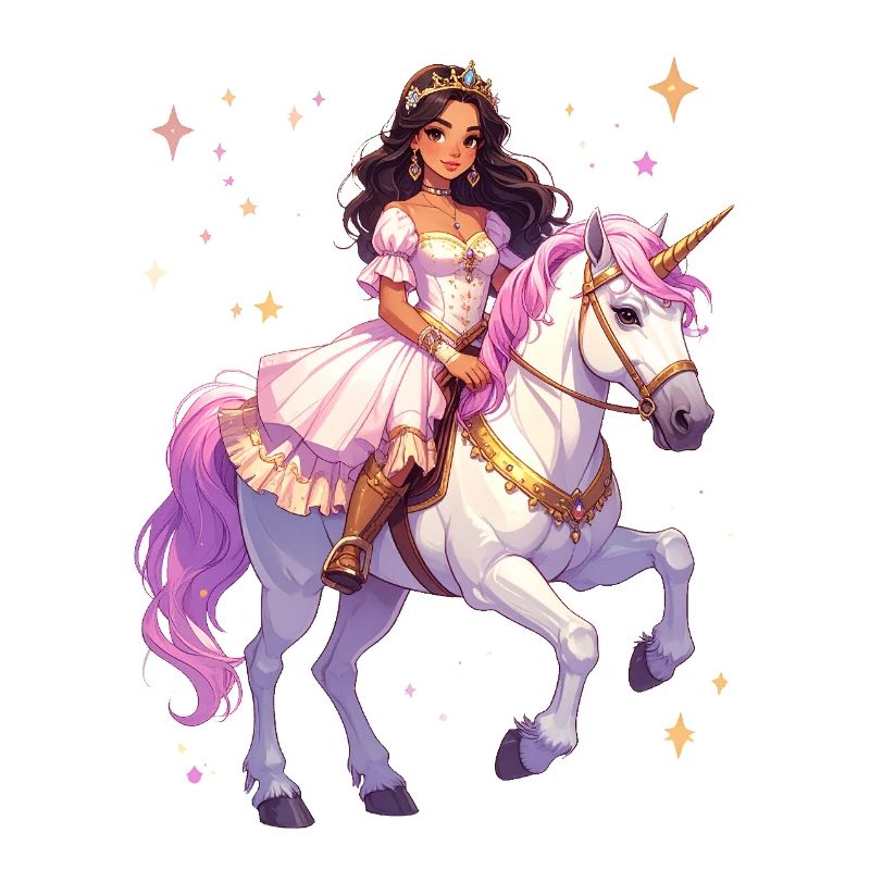 Princesse sur une licorne