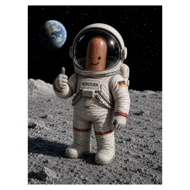 Astronaut Würstchen 1