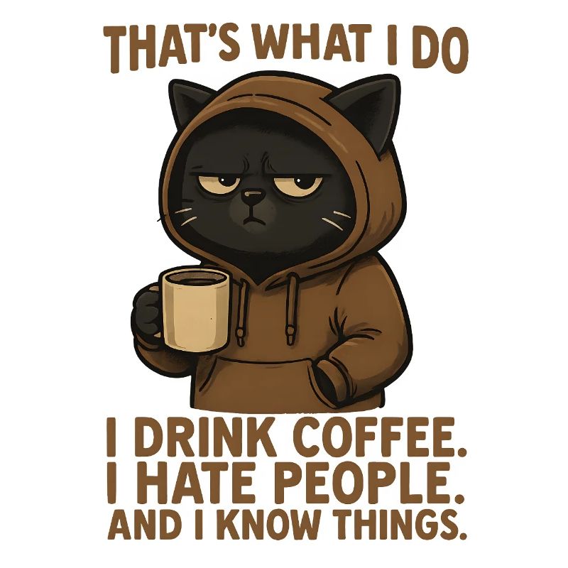 That's What I Do I Drink Coffee I Hate People