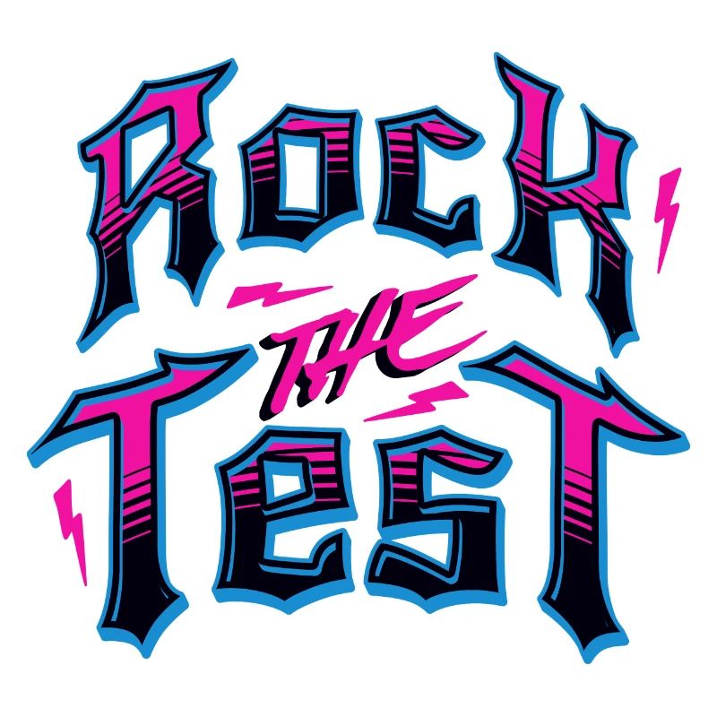 Test Day Rock The Test Funny Teacher Testing Day