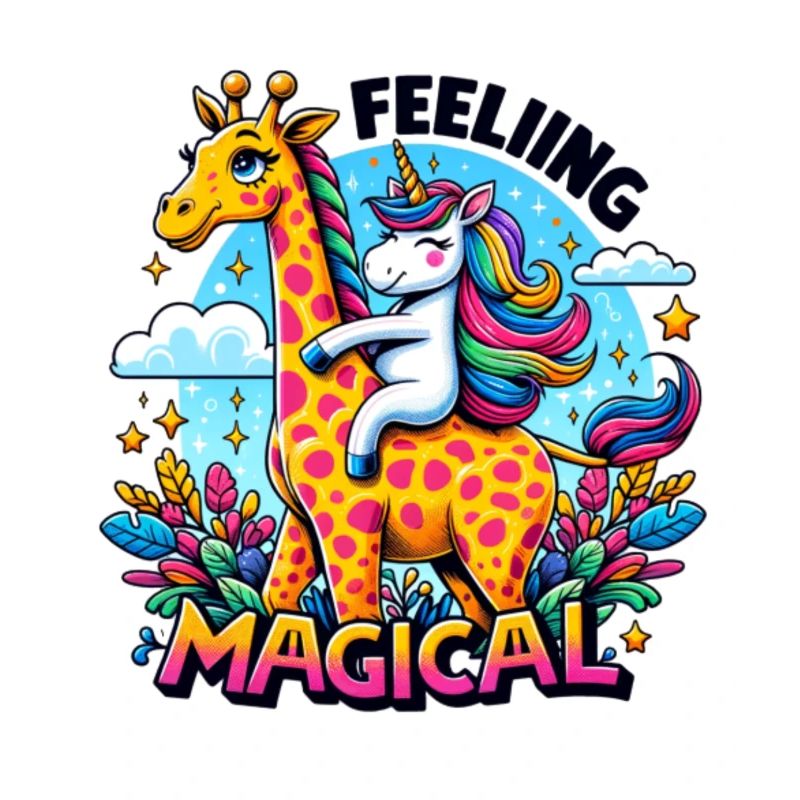 Feeling Magical Einhorn Giraffe Abenteuer