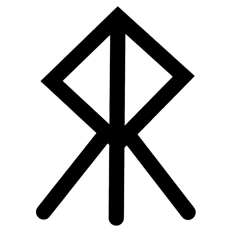 Moed Wikinger-Rune COURAGE