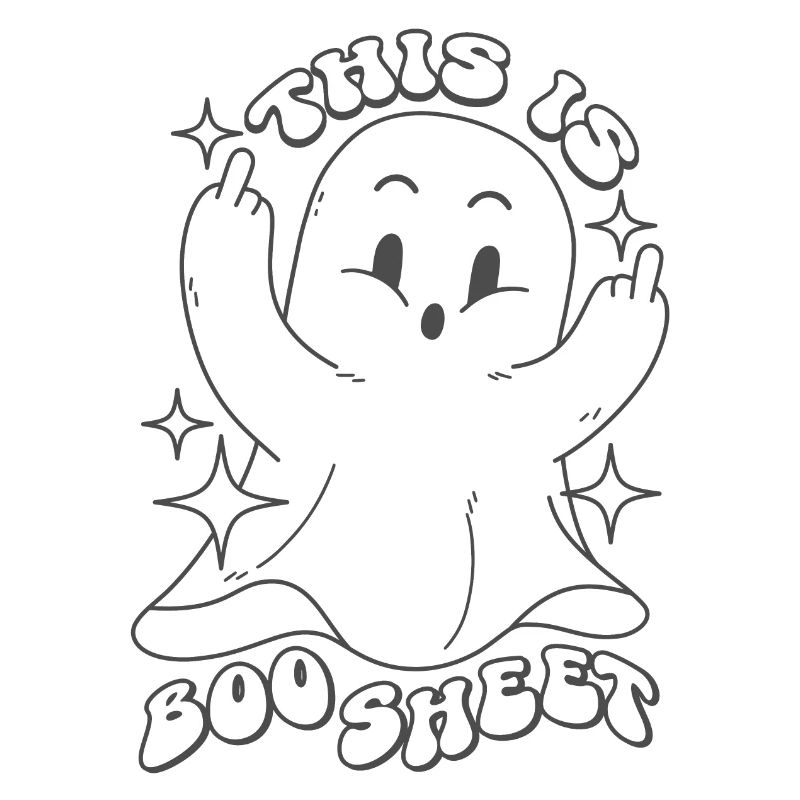 C’est Boo Sheet Ghost Funny Dictons Halloween