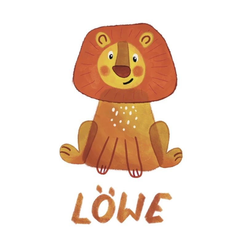 Löwe – Süßes Tiermotiv 🦁
