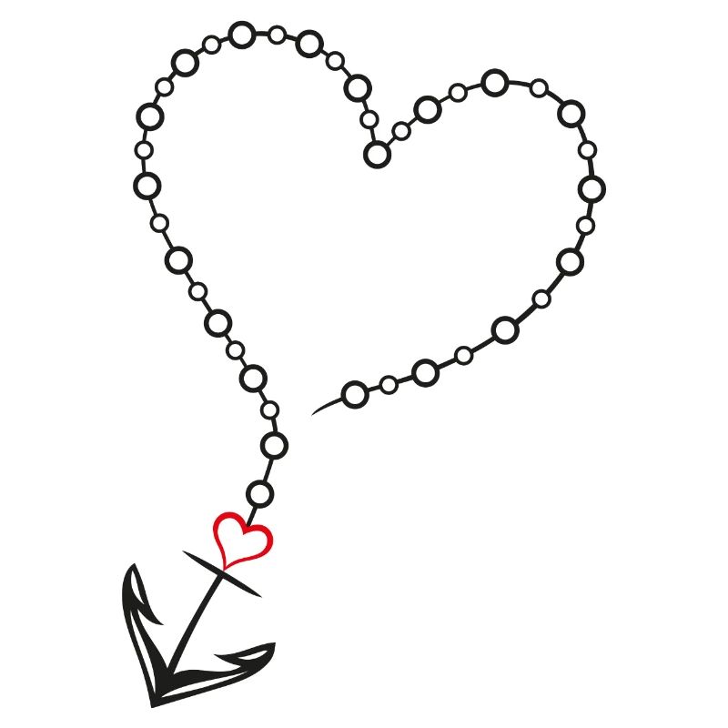 Herz mit Anker