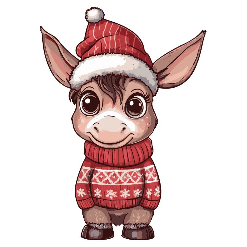 Bande dessinée de Noël de l’âne