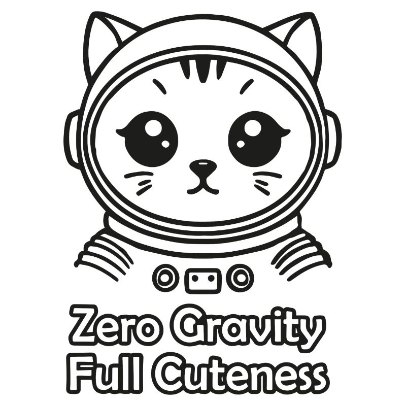 Space cat - Zero Gravity, Full Cuteness Design