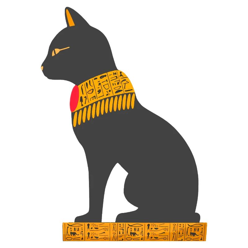 ägyptische katze sitzend