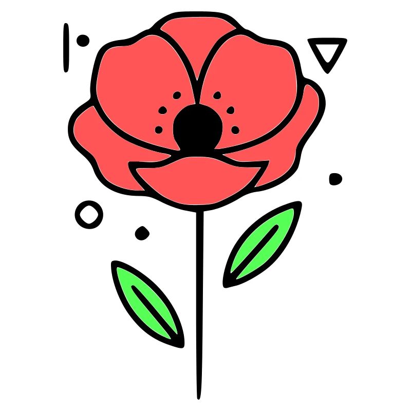 mohnblume-mohnblumen-minimalistisch-line-art-3