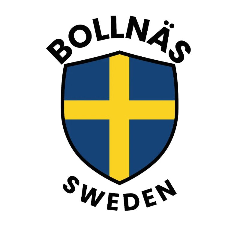 Drapeau du Bouclier de Suède de Bollnäs