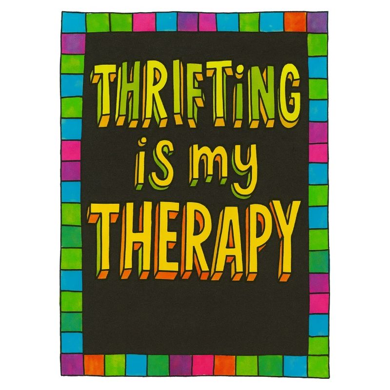 Secondhand-Therapie: Neonfarbener Rand