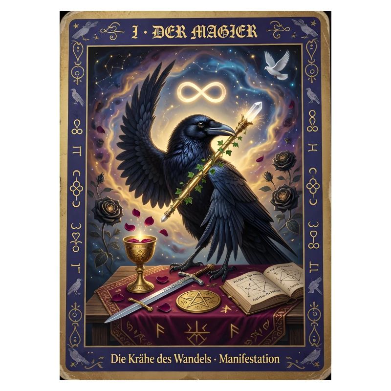 Krähe, der Magier