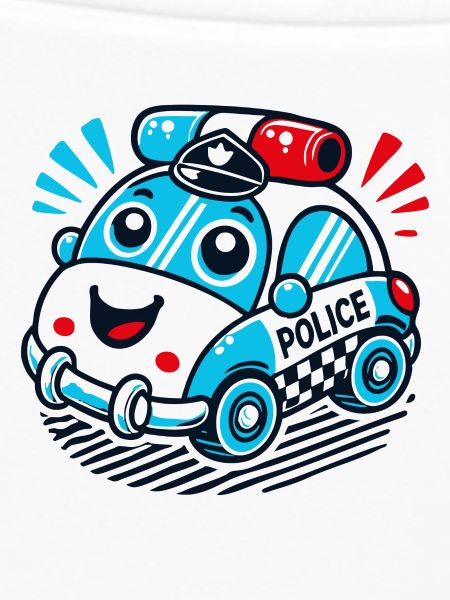 Fröhliches Polizeiauto für Kinder