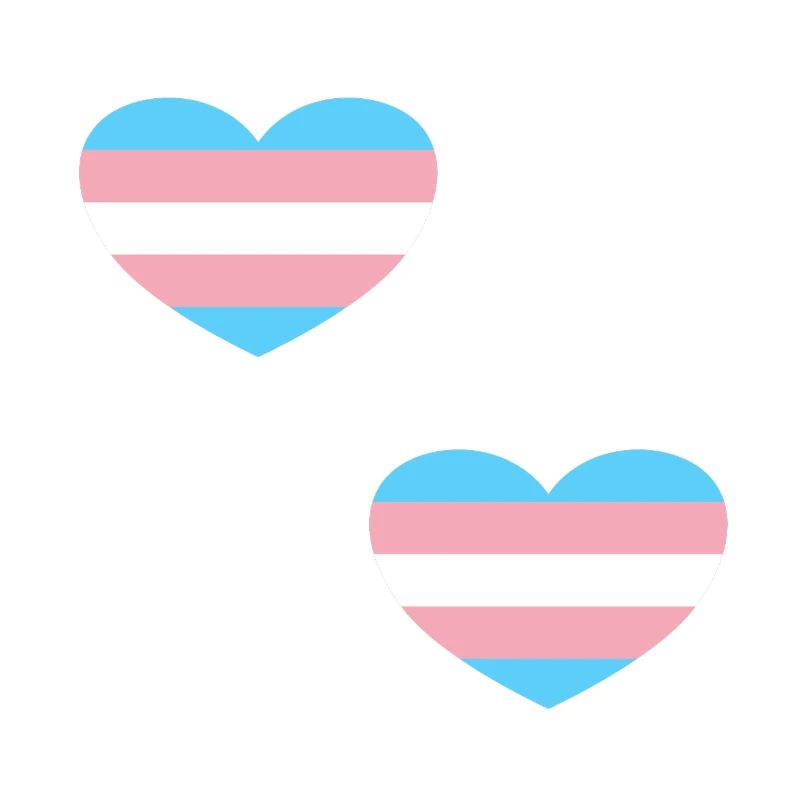 Trans Flagge Herzen