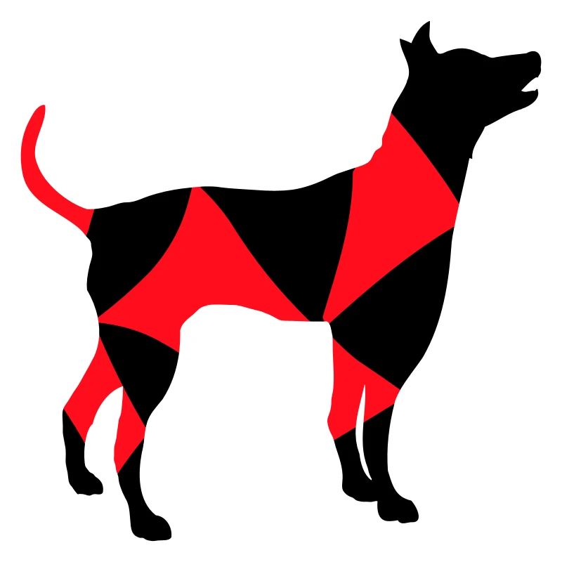Big Dog Silhouette Cool Pattern