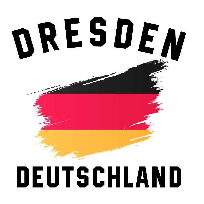 Germany Flag - Artistic Brushstroke-D