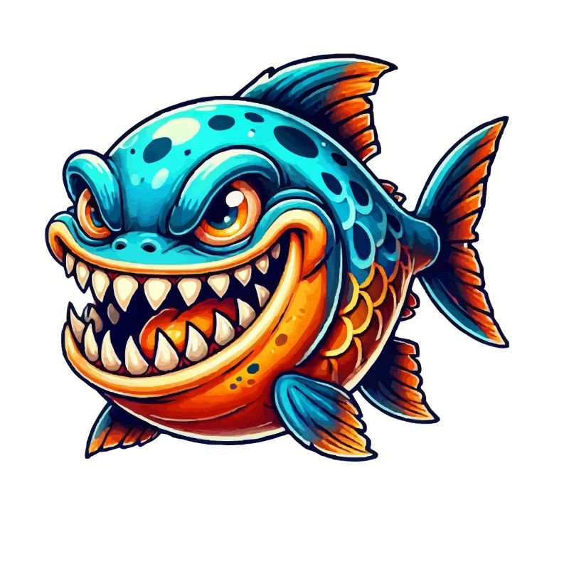 Piranha Comic Fish