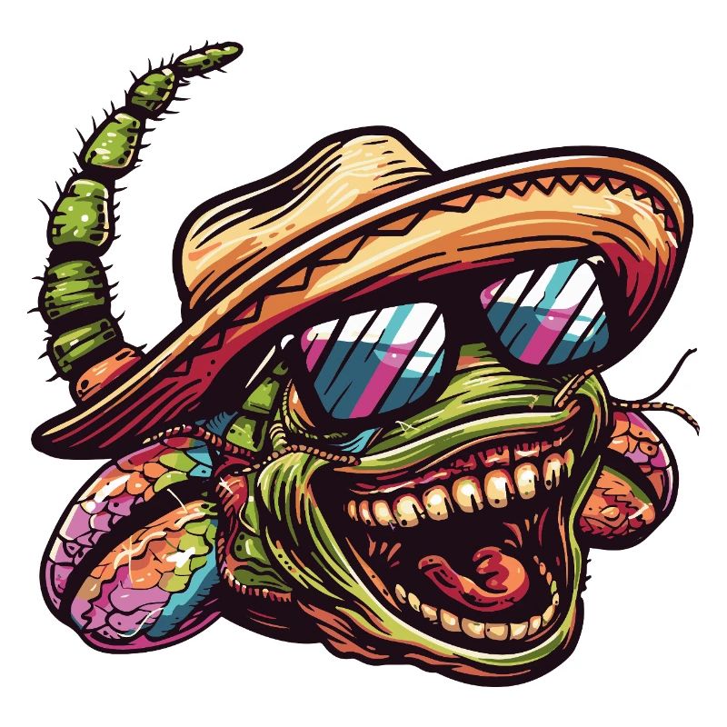 Worm Funny Sombrero