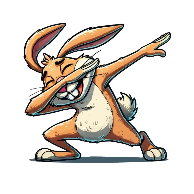 Bunny Dabbing Comic