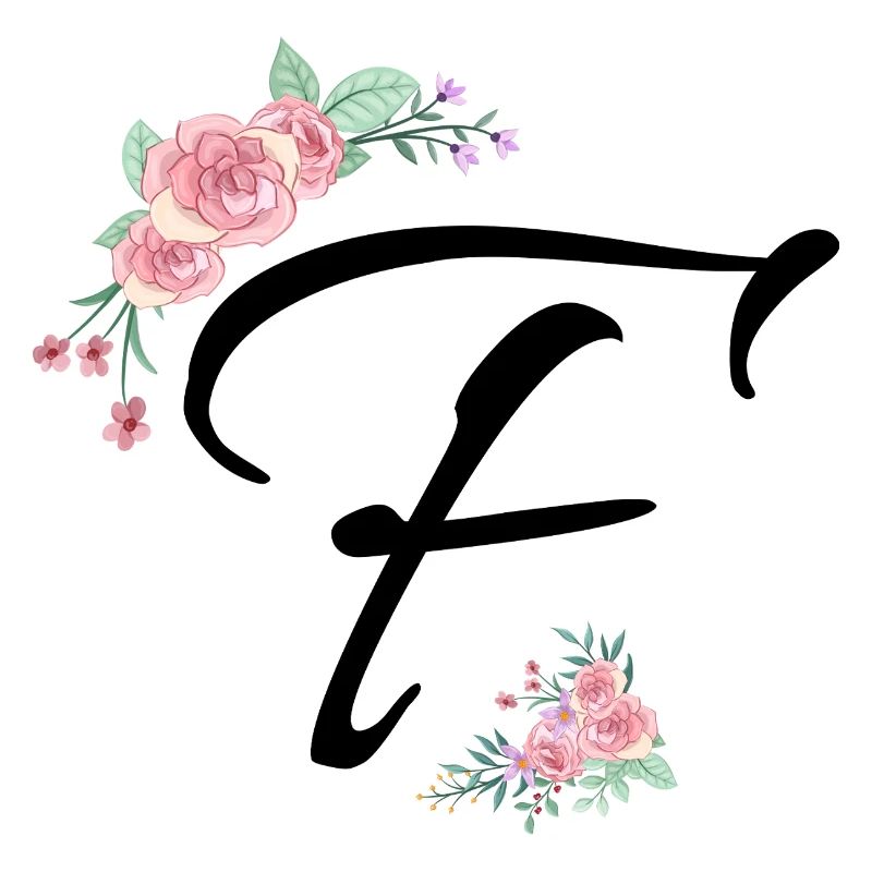 Buchstabe f Blumen