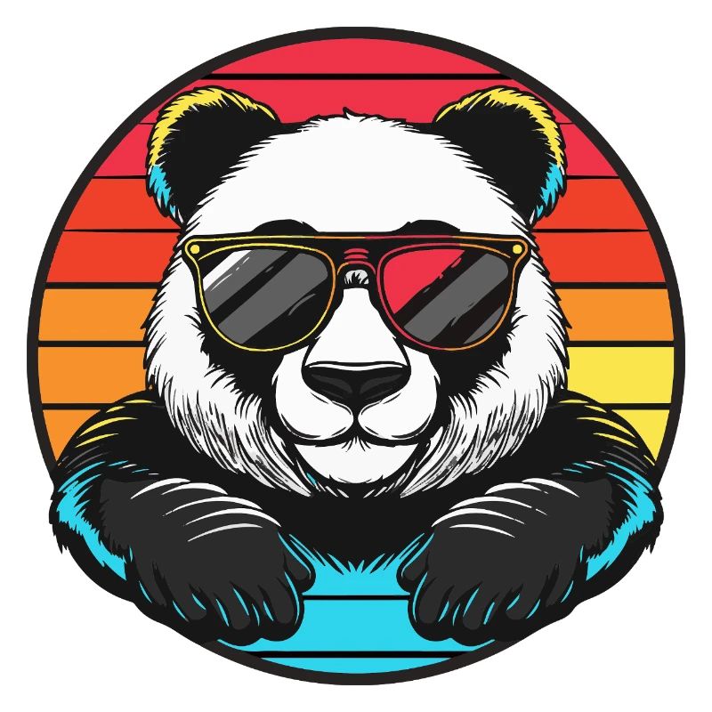 Panda Comic Cool Sommer