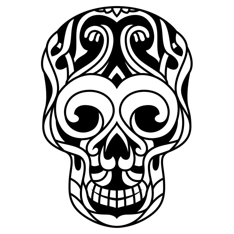 Decorated death kick tribal