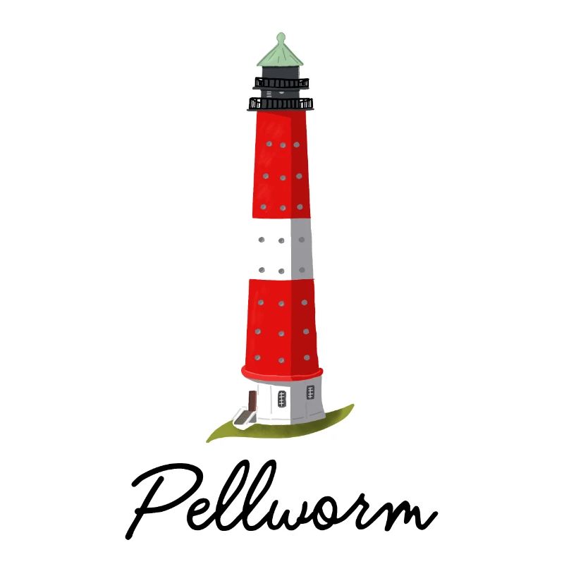 Pellworm, iconic lighthouse, German North Sea