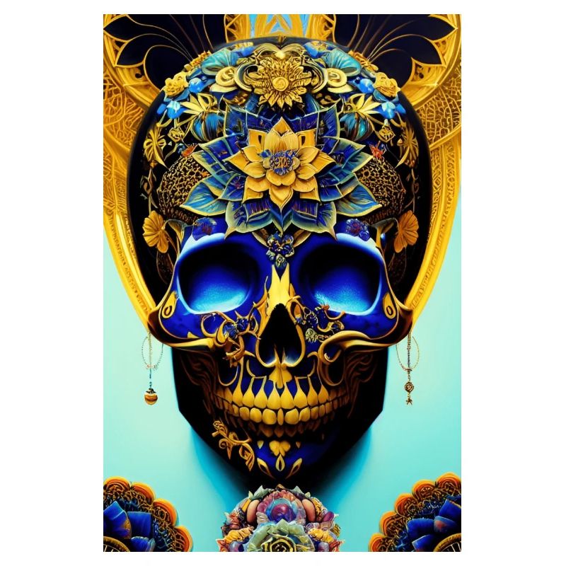 Blauer Totenkopf