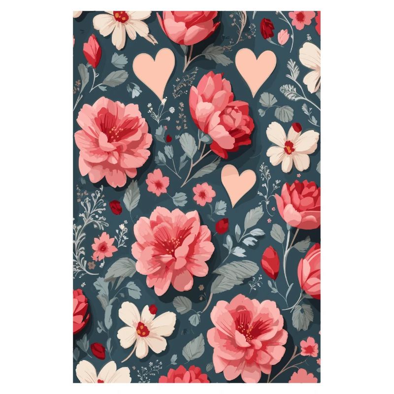 Roses with hearts
