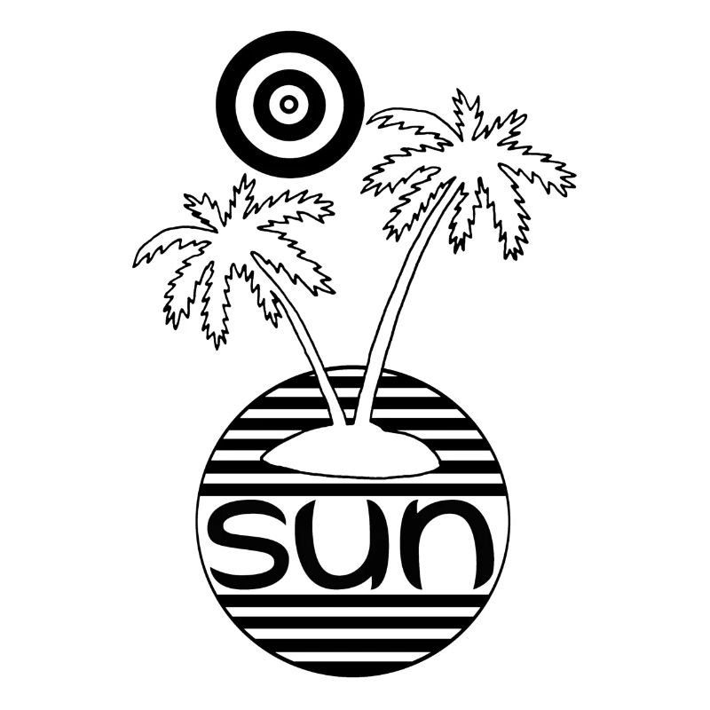 Sonne im Paradies (Schwarz)