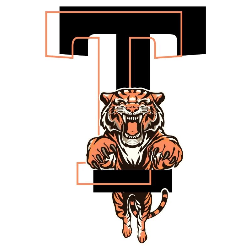 Tiger Buchstabe T - Geschenkidee