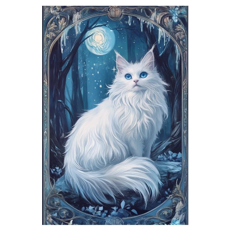 Cloudtail Cloud Tail Beau chat blanc hiver