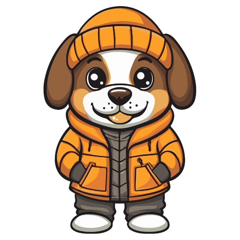 Dessin animé de chien de Saint-Bernard