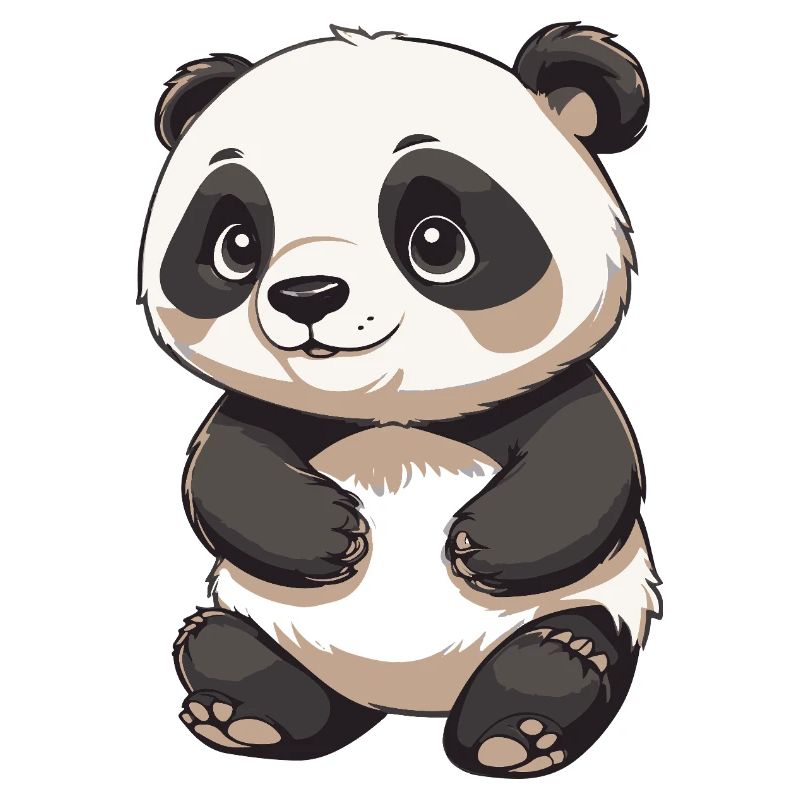 Panda mignon - Conception d’animaux