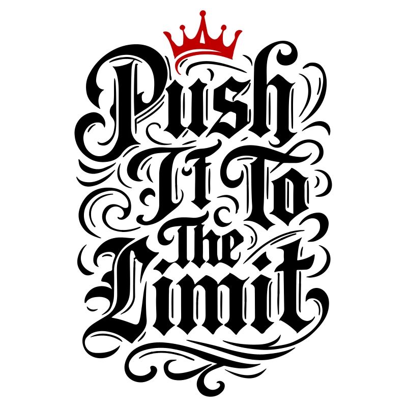 Repousser les limites Motivation Spruch