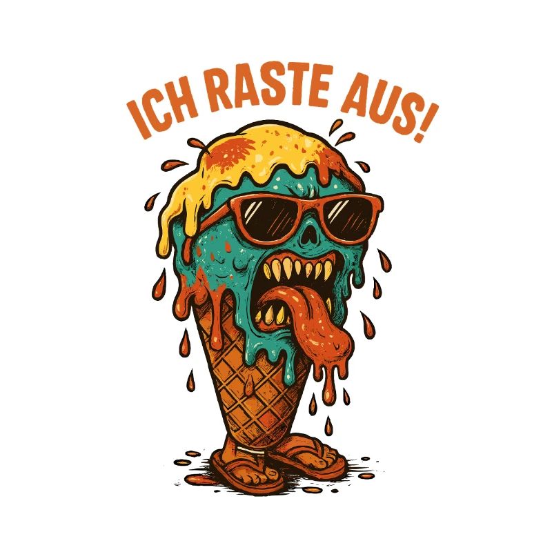 Schmelzendes Eisgesicht