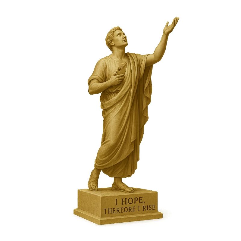 Himmlische Hoffnungskunst Statue