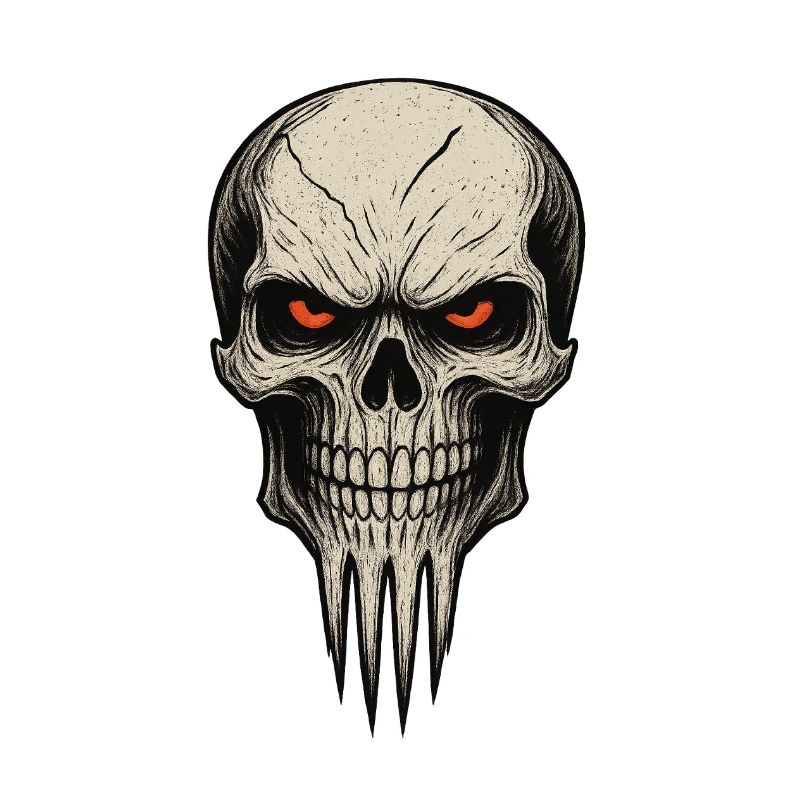 Zombie Skull Albtraum
