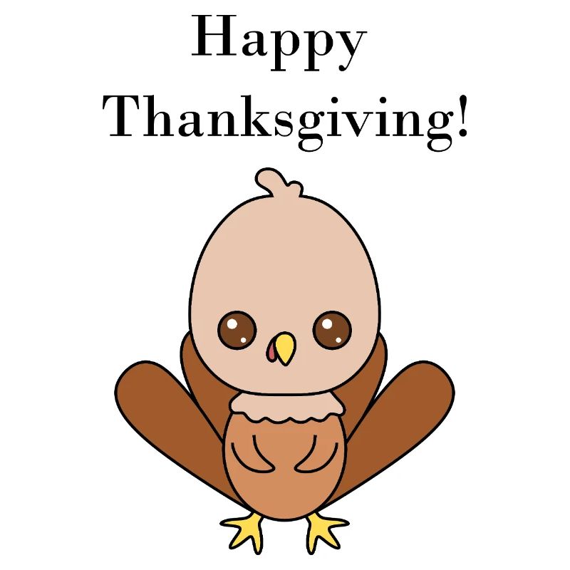 Illustration de dinde mignonne pour Thanksgiving