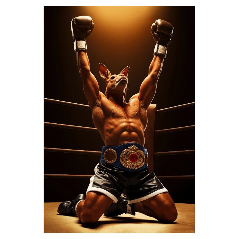 Champion Kangaroo Humanoid Boxer