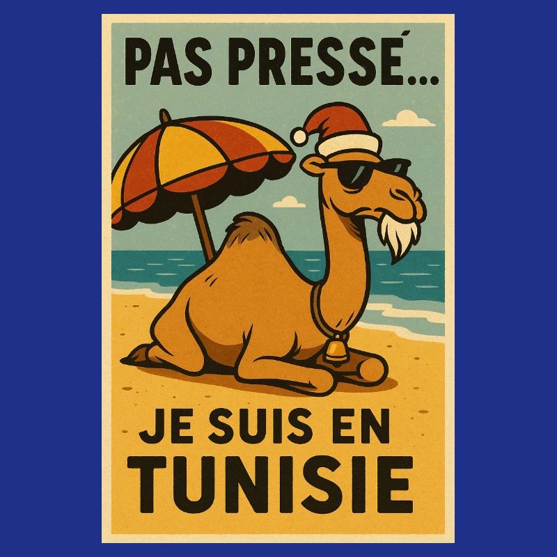 Weihnachtskamel in Tunesien