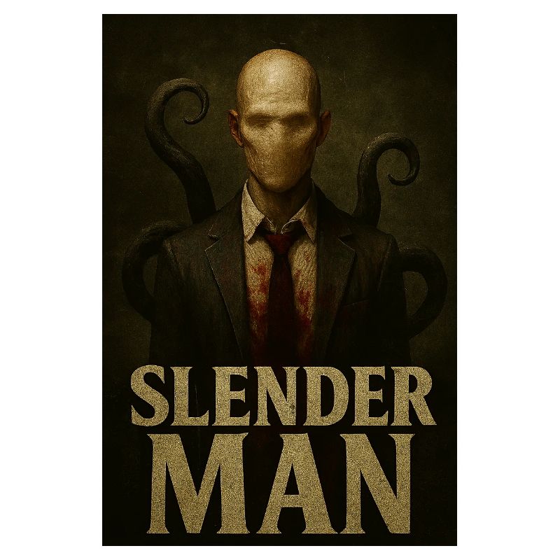 Slender Man VHS Forest Glitch Horror Tee