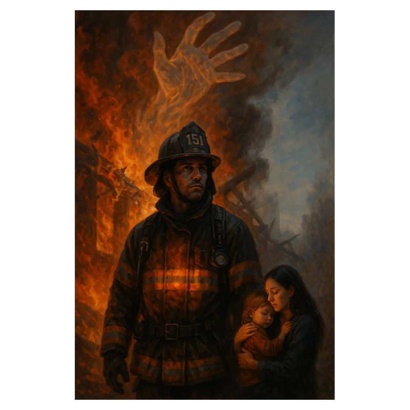 It is not the flame that burns them, but someone else's need