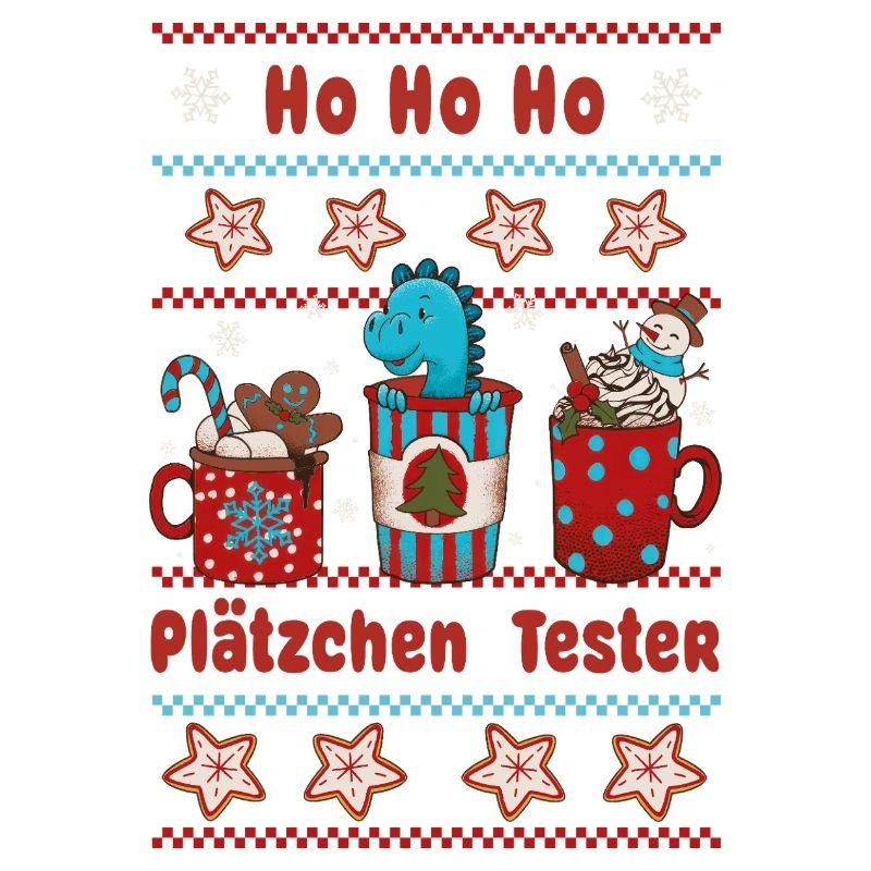 Ho ho ho Plätzchen Tester -Weihnachtsbäckerei Kind