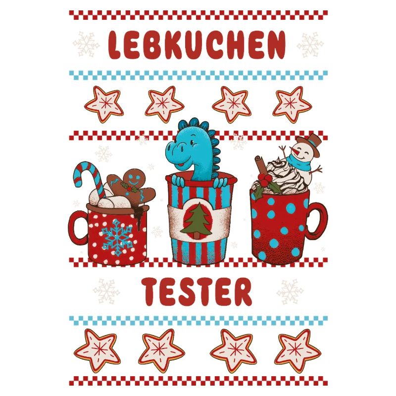 Testeur de pain d’épices de Noël avec dinosaure dinosaure