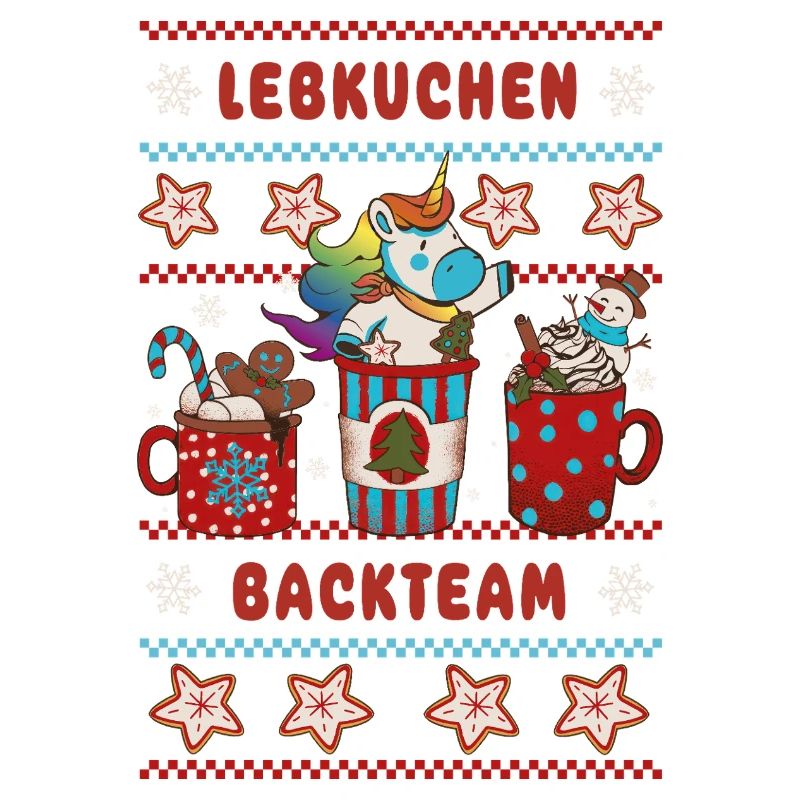 Lebkuchen Backteam Einhorn Weihnachten backen