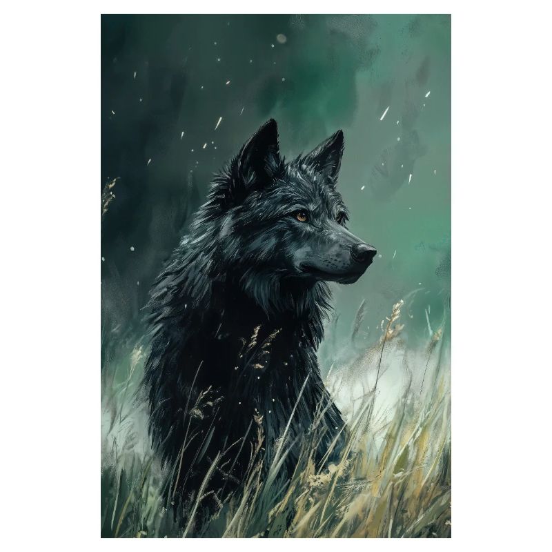Illustration eines Wolfes